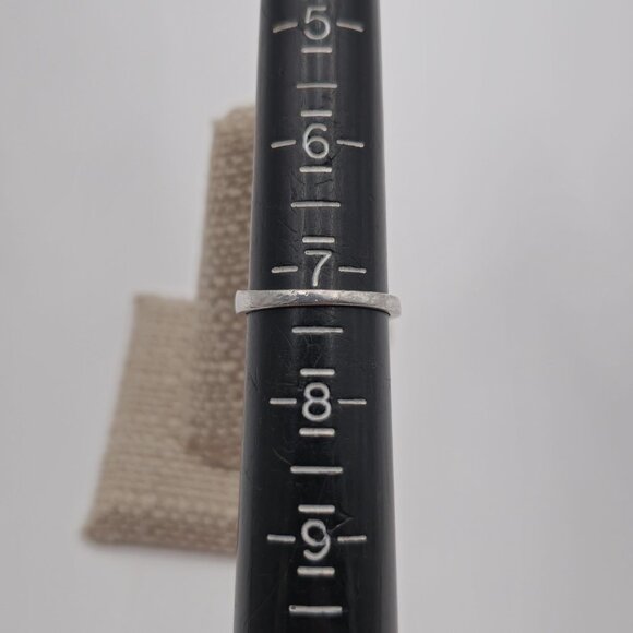 Size 7.25 Sterling Silver Beautiful Pattern Cubic Zirconia Gems Ring A3814 - Picture 7 of 9